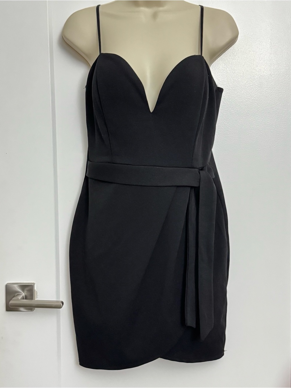 Fitted Wrap Mini Dress